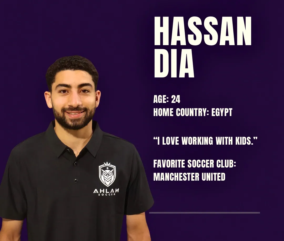 Coach Hassan Dia — Egypt, loves working with kids