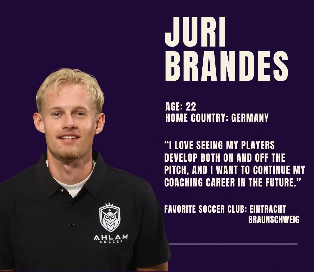 Coach Juri Brandes — Germany, helping players develop on and off the pitch