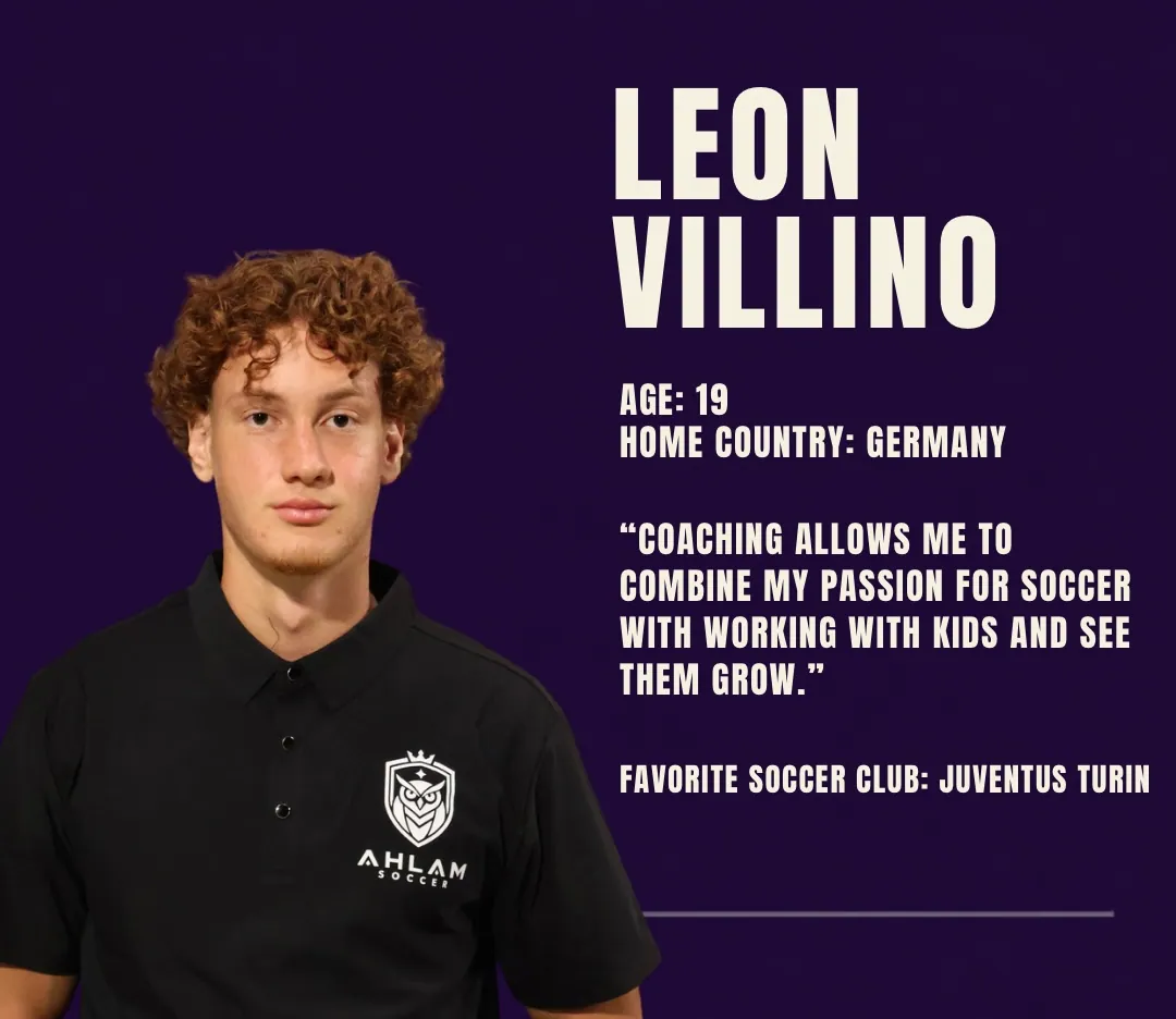 Coach Leon Villino — Germany, combining passion for soccer with working with kids